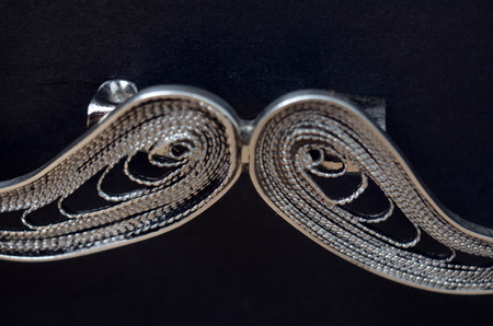 Filigree mustache, detail.の写真素材