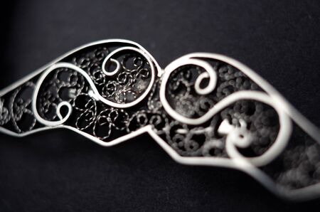 Filigree mustache, detail.の写真素材