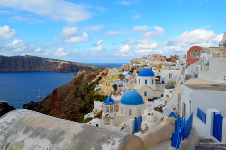 Picture of a Famous travel destination Santorini Island ,Greeceの写真素材