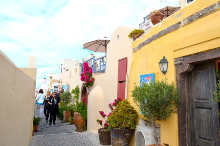 Picture of a Famous travel destination Santorini Island ,Greeceのeditorial素材