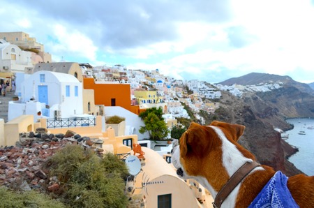Picture of a Famous travel destination Santorini Island ,Greeceの写真素材