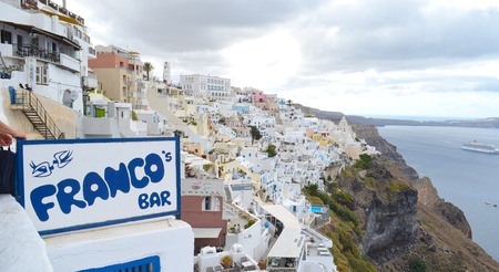 Picture of a Famous travel destination Santorini Island ,Greeceのeditorial素材