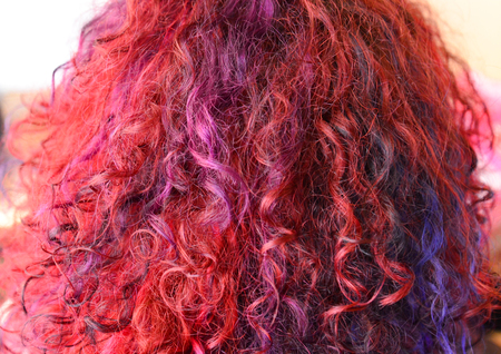 picture of a red hair texture. Fashion themeの写真素材