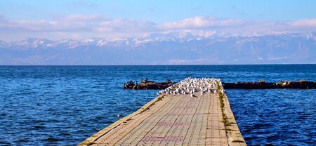 Picture of a Morning on  a Lake Ohrid, Macedonia
