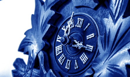 Picture of a Vintage wall clock . Time conceptの写真素材
