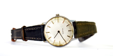 Picture of an Old vintage clock. Time conceptの写真素材