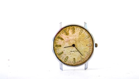 Picture of an Old vintage clock. Time conceptの写真素材