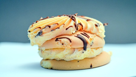 picture of a cute  fresh prepared sweet cake