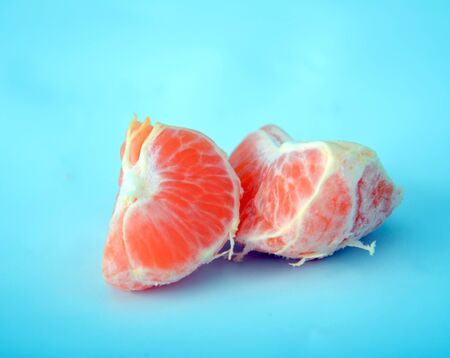 Picture of an orange on white background