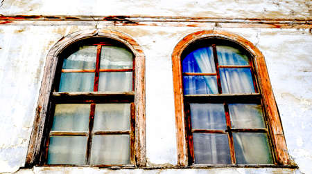 Picture of an Old architecture of Ohrid, Macedonaの写真素材