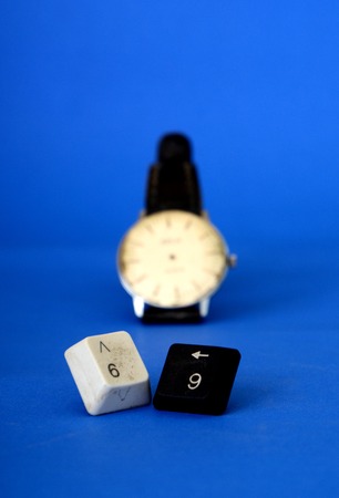 Picture of a Number 69 with keyboard buttonsの写真素材