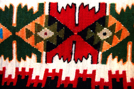 Picture of a traditional  textile colors of macedonia , texture