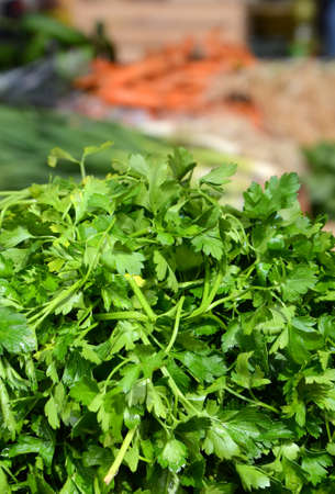 Picture of a Parsley  for sale in a marketの写真素材