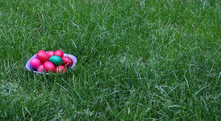 picture of an easter eggs. holiday conceptの写真素材