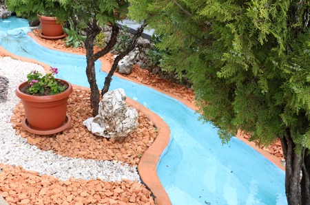 picture of a beautiful  garden in macedoniaの写真素材