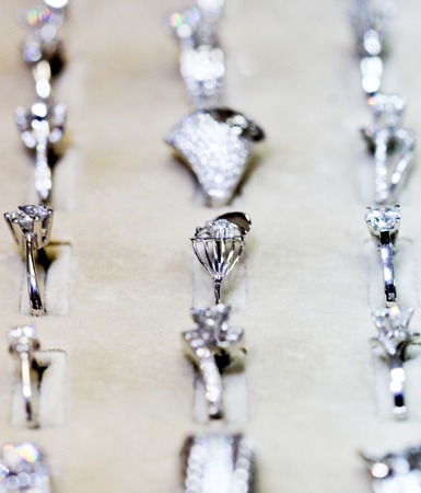 picture of a Fashion jewellery ring with zirconの写真素材