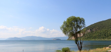picture of a Lake Prespa, Macedonia. View from village of Konsko