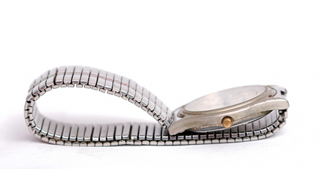 picture of a vintage wrist watch,close upの写真素材