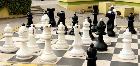 picture of a Outdoor Chess board in prilep, macedoniaの写真素材