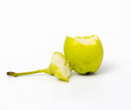 Picture of a Ripe Pear on white backgroundの写真素材
