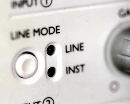 picture of a Close up music amplifier,external sound card