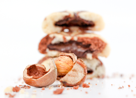 picture of a Cookies with Chocolate Filling on white background