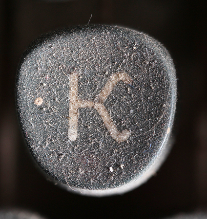 picture of a closeup of old disrty and dusty typewriter buttonsの写真素材