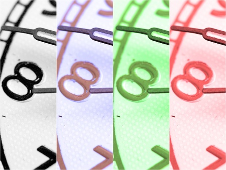 picture of a Closeup of clock face.number eightの写真素材