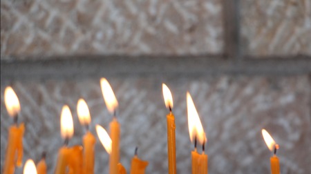 picture of a flame of a candle close upの写真素材