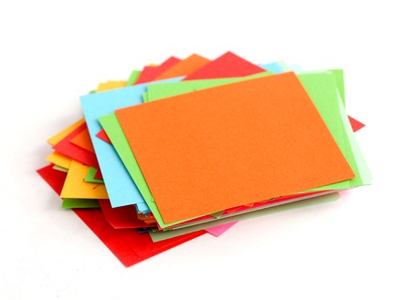 picture of a Note papers on white background