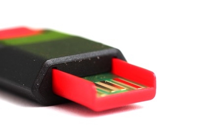 picture of a Red balck USB memory stickの写真素材