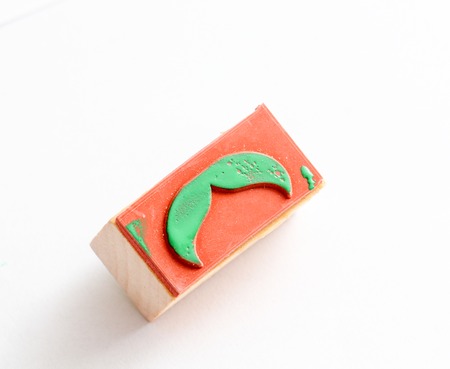 picture of a moustaches rubber stamp. men's health awareness concept.の写真素材