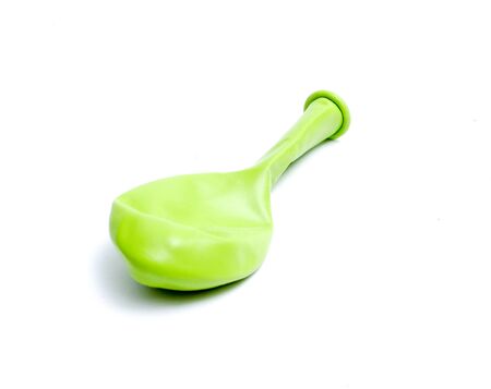 picture of a balloon on white background,greenの写真素材