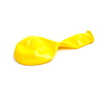 picture of a balloon on white background,yellow,の写真素材