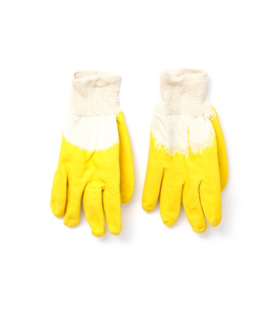 picture of a New Protective gloves, isolated on whiteの写真素材
