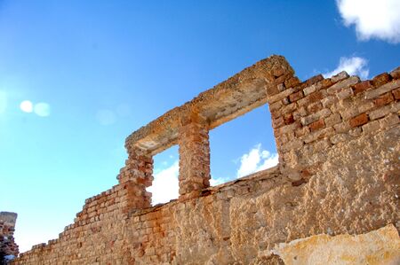 picture of an old ruins of a warehouseの写真素材