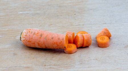 picture of a Carrot on wood background