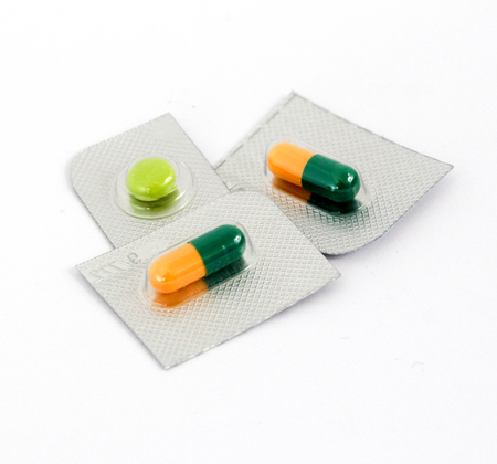 image of a Pharmaceutical medicament on white background