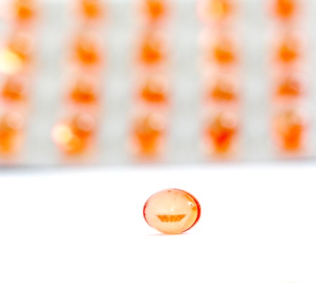 image of a Cod Liver Oil Capsules, Omega 3, Vitamin Dの写真素材