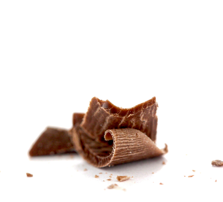 dark chocolate piecesの写真素材