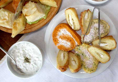 tasty homemade baked cheese roll ups,image of a