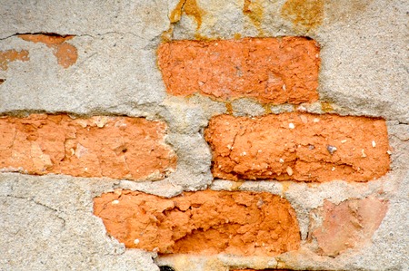 brick wall texture image of a,conctruction conceptの写真素材