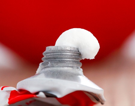 Squeeze tubes cream, macro, image of aの写真素材