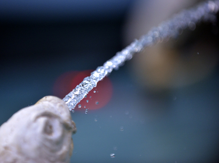 image of a drops of water from fountainの写真素材
