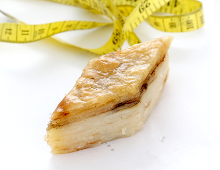 traditional homemade pastry called gomleze in macedonia,studio shotの写真素材