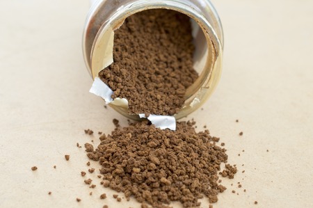 instant coffee granules, coffee break concept, imageの写真素材