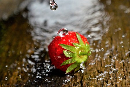 Strawberry. Fresh berry fruit, spring food conceptの写真素材