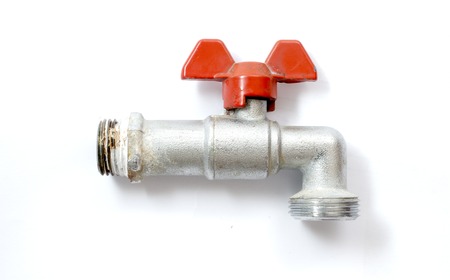 used gaarden faucet on white background,image of aの写真素材