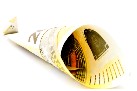 european union currency, money, euro banknotes imageの写真素材