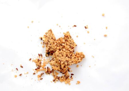 healty crackers with various seeds, diet concept imageの写真素材